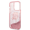 Karl Lagerfeld Liquid Glitter NFT Karl's Head - Etui iPhone 14 Pro (różowy) (KLHCP14LLNKHCP)