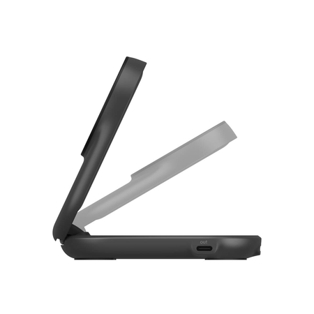 Belkin Ładowarka magnetyczna Qi2 25 W, składana 2w1, zasilacz 45W, czarna (WIZ039KQBK)