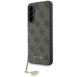 Guess 4G Charms Collection - Etui do Samsung Galaxy A36 5G (brązowy) (GUHCSA36GF4GBR)