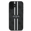 Guess 4G Printed Stripes MagSafe - Etui iPhone 16 Plus (czarny) (GUHMP16MP4RPSK)