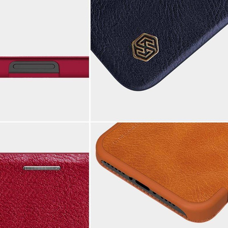 Nillkin Qin Leather Case - Etui Apple iPhone 12 Pro Max (Brown) (IP67-01675)