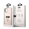 Karl Lagerfeld Silicone Ikonik Karl`s Head MagSafe - Etui iPhone 14 Plus (różowy) (KLHMP14MSLKHLP)