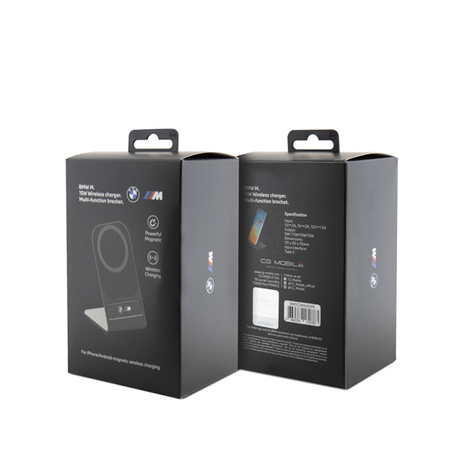BMW MagSafe Desk Charger with Stand - Ładowarka indukcyjna MagSafe 15W na biurko (czarny) (BMDCSMADGPK)