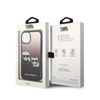 Karl Lagerfeld Gradient Ikonik Karl & Choupette - Etui iPhone 14 Plus (czarny) (KLHCP14MTGKCK)