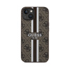 Guess 4G Printed Stripes MagSafe - Etui iPhone 15 (brązowy) (GUHMP15SP4RPSW)
