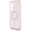 Guess Rhinestones Printed Classic Logo MagSafe - Etui do Samsung Galaxy S25 (różowy) (GUHMS25SPFTDTEP)