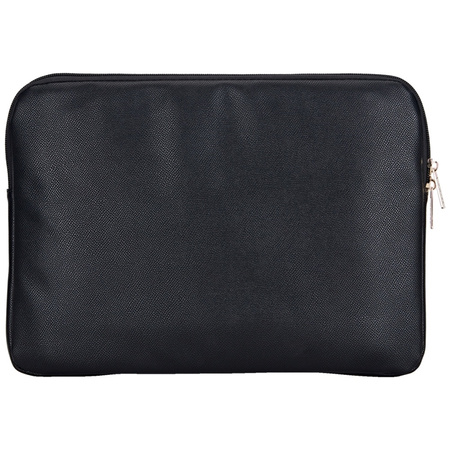 Guess Grained Zipper Pocket Triangle Logo Sleeve - Etui na notebooka 14" (czarny) (GUCS14ZPGTSPSK)