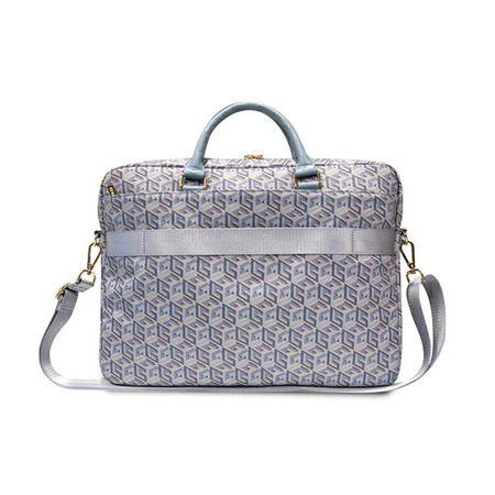 Guess GCube Stripes - Torba na notebooka 16" / 15" (niebieski) (GUCB15HGCFSEB)