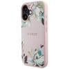 Guess Grained Printed Flower Pattern MagSafe - Etui do iPhone 16 (różowy) (GUHMP16SPGNMPLMP)