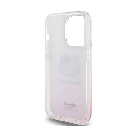 Hello Kitty IML Gradient Electrop Kitty Head - Etui iPhone 15 Pro Max (różowy) (HKHCP15XHDGKEP)