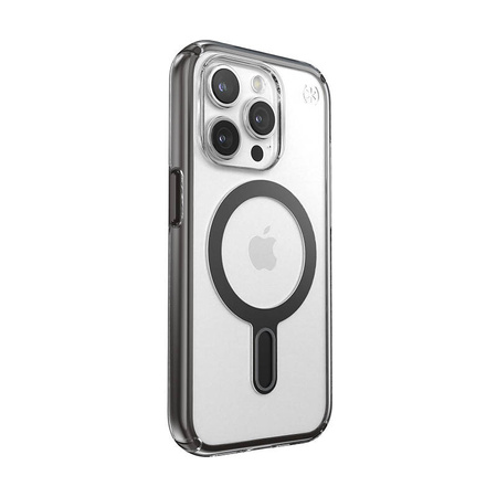 Speck Presidio Perfect-Clear ClickLock & Magsafe - Etui iPhone 15 Pro (Clear / Frosted Black / Slate Grey) (150449-3233)