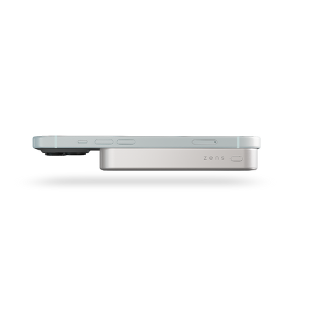 ZENS Slim Qi2 Aluminium Powerbank - magnetyczny powerbank 10000 mAh kompatybilny z MagSafe i Qi2 (white) (ZEPP10W/00)