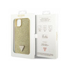Guess Rhinestone Triangle - Etui iPhone 14 (złoty) (GUHCP14SHDGTPD)