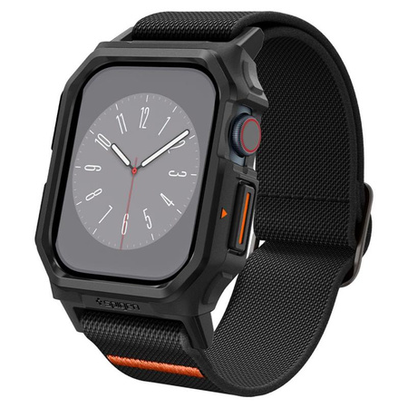 Spigen Lite Fit "Pro" - Etui z paskiem do Apple Watch 10 42 mm (Matte Black) (ACS08594)