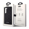 Karl Lagerfeld Saffiano Monogram Metal Logo - Etui Samsung Galaxy S24 (czarny) (KLHCS24SSAKLHPK)