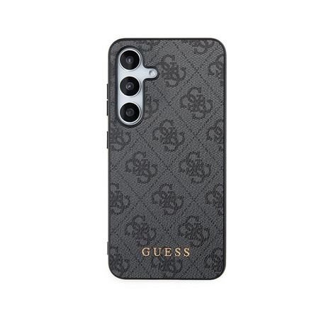 Guess 4G Metal Gold Logo - Etui Samsung Galaxy S24 (czarny) (GUHCS24SG4GFGR)