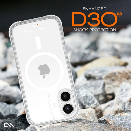 Case-Mate Tough D3O MagSafe - Etui iPhone 16 Plus (Clear) (CM054370)
