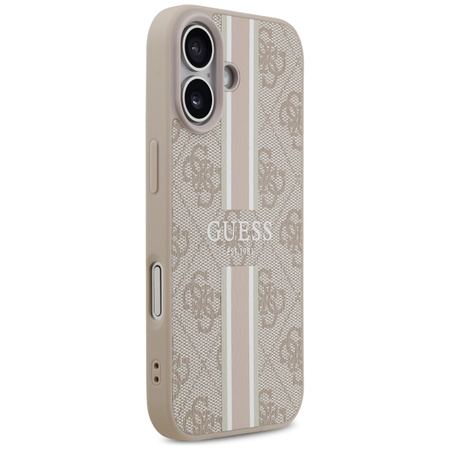 Guess 4G Printed Stripes MagSafe - Etui iPhone 17 (różowy) (GUHMP17SP4RPSP)
