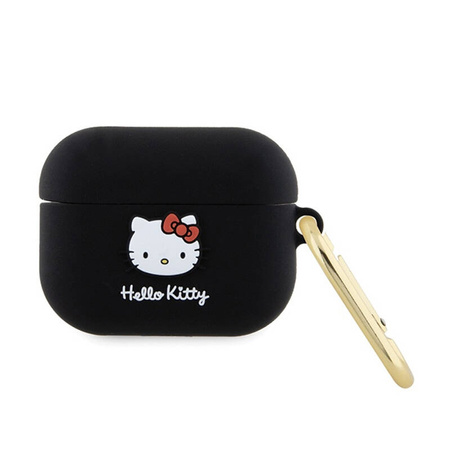 Hello Kitty Silicone 3D Kitty Head - Etui AirPods Pro (czarny) (HKAP3DKHSK)
