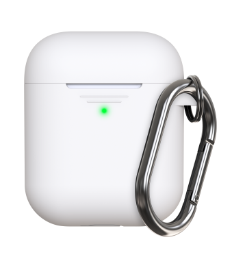KeyBudz Elevate Keychain - silikonowe etui ochronne do AirPods 1/2 (white) (RT_PSK_WHT)