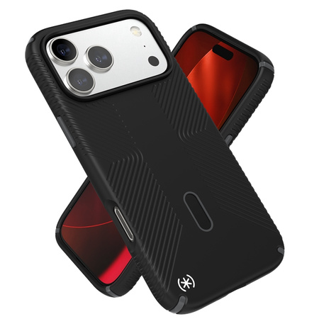 Speck Presidio2 Grip ClickLock & MagSafe - Etui iPhone 17 Pro Max (Black / Slate Grey / White) (150986-D143)