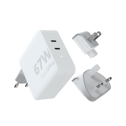 XTORM Ładowarka turystyczna 67W GaN +kabel USB-C PD biała (XXVC2067)