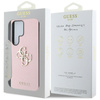 Guess Grained Big 4G Logo Small Classic Logo - Etui do Samsung Galaxy S25 Ultra (różowy) (GUHCS25LPGT4MBP)