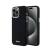 DKNY Liquid Silicone Small Metal Logo MagSafe - Etui iPhone 15 Pro Max (czarny) (DKHMP15XSMCHLK)