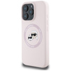 Karl Lagerfeld Silicone Double Heads And Circle MagSafe - Etui do iPhone 16 Pro Max (różowy) (KLHMP16XSKCHTCP)