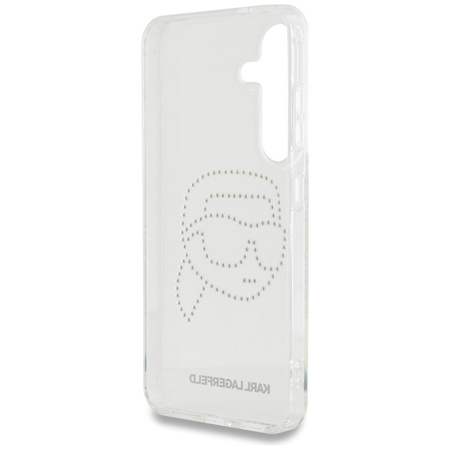 Karl Lagerfeld Rhinestones Karl Head Logo - Etui Samsung Galaxy S25 (przezroczysty) (KLHCS25SHKHDCELT)