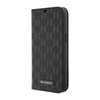 Karl Lagerfeld Booktype Saffiano Monogram - Etui iPhone 14 Pro (Czarny) (KLBKP14LSAKLHPK)