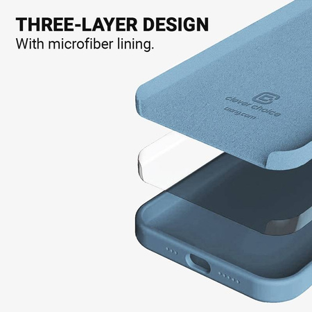 Crong Color Cover - Etui iPhone 13 Pro Max (błękitny) (CRG-COLR-IP1367-LBLU)