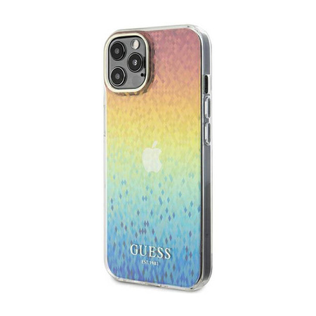 Guess IML Faceted Mirror Disco Iridescent - Etui iPhone 13 Pro (Iridescent) (GUHCP13LHDECMI)