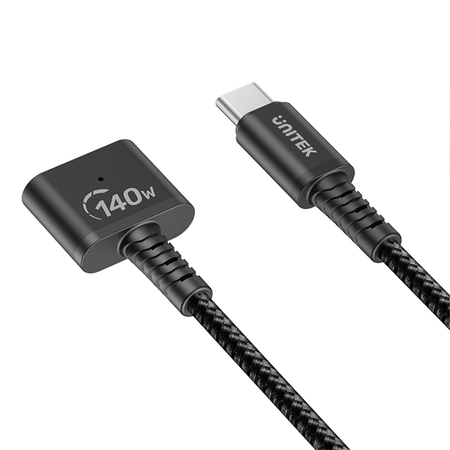 Unitek Kabel zasilający USB-C - MagSafe 3 140W 2 m - czarny (C14121BK-2M)