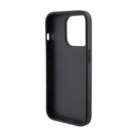 Ferrari Grip Stand Metal Logo - Etui iPhone 15 Pro Max (czarny) (FEHCP15XGSPSIK)
