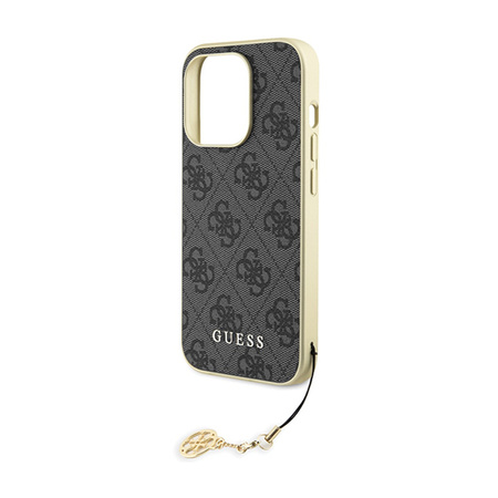 Guess 4G Charms Collection - Etui iPhone 15 Pro (szary) (GUHCP15LGF4GGR)