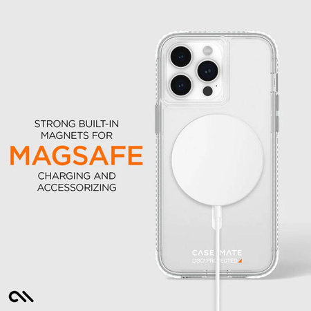 Case-Mate Ultra Tough Plus D3O MagSafe - Etui iPhone 15 Pro Max (Clear) (CM051674)