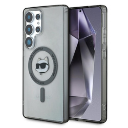 Karl Lagerfeld Button Choupette Head Printed Logo MagSafe - Etui Samsung Galaxy S25 Ultra (czarny) (KLHMS25LHLSCHK)