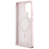 Karl Lagerfeld Silicone Double Heads And Circle MagSafe - Etui Samsung Galaxy S25 Ultra (różowy) (KLHMS25LSKCHTCP)
