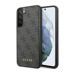 Guess 4G Metal Logo - Etui Samsung Galaxy S23 (szary) (GUHCS23SG4GFGR)