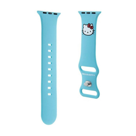 Hello Kitty Silicone Kitty Head - Pasek do Apple Watch 38/40/41 mm (niebieski) (HKAWMSCHBLB)