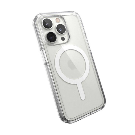 Speck Gemshell + MagSafe - Etui do iPhone 14 Pro z połowką MICROBAN (Clear) (150160-5085)