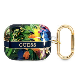 Guess Flower - Etui Airpods Pro (Blue) (GUAPHHFLB)