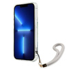 Guess Flower Cord - Etui ze smyczką iPhone 13 Pro Max (Green) (GUHCP13XHFLSN)