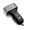 Crong Power Car Charger 30W - Ładowarka samochodowa USB QuickCharge 3.0 + USB 2.4A (aluminium) (CRG-PWRC-USB30-ALU)