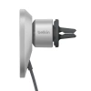 Belkin Ładowarka samochodowa 15W, magnetyczna, Qi2.0, zasilacz 20W, srebrna (WIC008BTGR-V2)