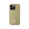 Guess Rhinestone Triangle - Etui iPhone 14 Pro Max (złoty) (GUHCP14XHDGTPD)