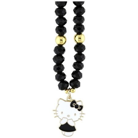 Hello Kitty Pearls and Beads Kitty Charm - Zawieszka do telefonu (czarny) (HKSTBEHK)