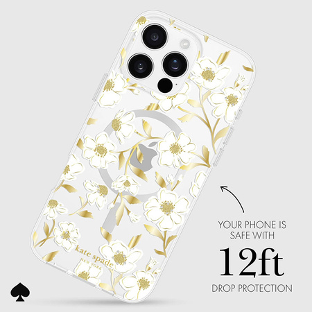 Kate Spade New York Protective Gems MagSafe - Etui iPhone 16 Pro Max (Sunshine Floral) (KS054468)