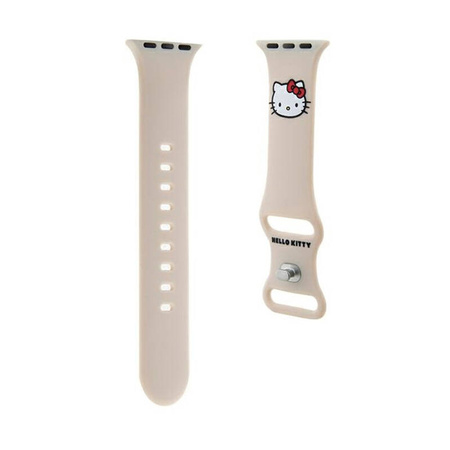 Hello Kitty Silicone Kitty Head - Pasek do Apple Watch 38/40/41 mm (beżowy) (HKAWMSCHBLE)